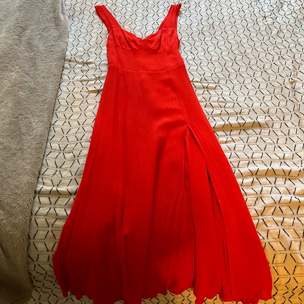Reformation Orange Dress Size 2